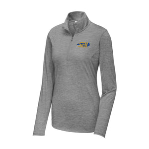 Ladies Sport-Tek PosiCharge Tri-Blend Wicking 1/4-Zip Pullover