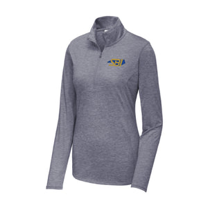 Ladies Sport-Tek PosiCharge Tri-Blend Wicking 1/4-Zip Pullover