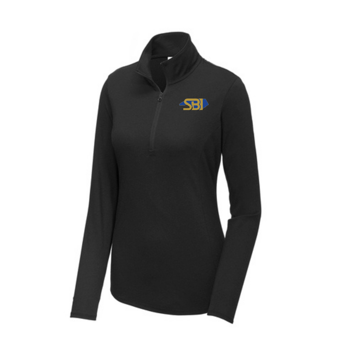 Ladies Sport-Tek PosiCharge Tri-Blend Wicking 1/4-Zip Pullover